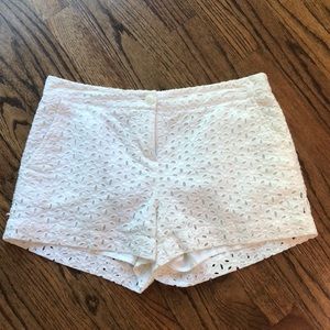 Lauren Conrad white eyelet shorts!